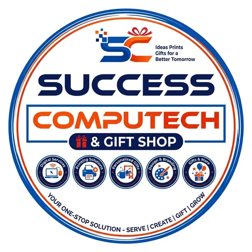 Success Computech & Gift Shop badge logo